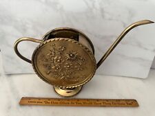 Gorgeous Brass  Watering Can - Embossed with Floral Detail - Practical Decor picture