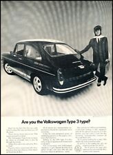 1972 1971 VW Volkswagen Type 3 - Original Advertisement Print Art Car Ad H77 picture