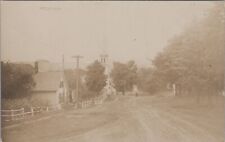 Peacham Vermont Church Dirt Road Houses RPPC c1910s? Photo Postcard picture