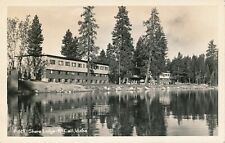 Shore Lodge at McCall, Idaho ID RPPC c.1940s vintage postcard picture