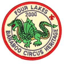 2000 Baraboo WI Circus Heritage Patch Four Lakes Council Trail Dragon Scouts BSA picture