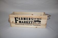 Cute Farmers Market Wooden Box - Antique/Vintage/Rural picture