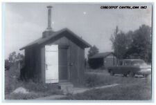 c1963 CB&P Depot Cantril Iowa Railroad Train Depot Station RPPC Photo Postcard picture