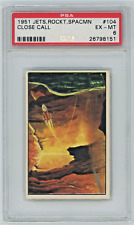 1951 Bowman Jets Rockets Spacemen #104 Close Call PSA 6 Graded Card picture