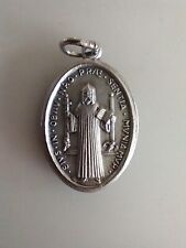 Vintage Catholic St Benedict Relic Ex Indumentis Religious Medal  picture