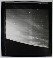 1967 MOON mammoth vintage NASA photograph oblique Ocean of Storms Lunar ORBITER picture