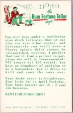 1966 HOBO The Fortune Teller Exhibit Card FOR WOMEN 
