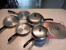 New Vintage CLUB  Hammered Aluminum 9 pc Set Cookware with Lids picture