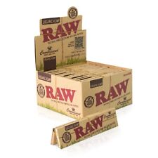 RAW Organic Connoisseur King Size Slim 24 Book X 32 Rolling Papers + Tips picture