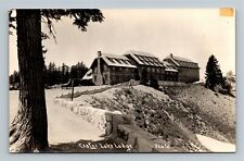 RPPC Crater Lake OR-Oregon, Crater Lake Lodge c1940 Vintage Postcard picture