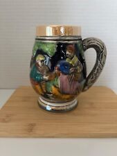 Vintage Mug with People Feeding Chicken picture