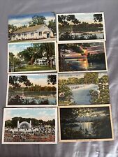 Indian Lake Ohio Vintage Postcard Lot  Of 8 picture