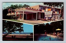 Biloxi MS-Mississippi, Twin Star Motel, Advertising, Vintage Souvenir Postcard picture