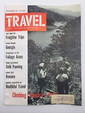 1955 September Travel Magazine GA Fall Foliage Gold Panning Bonaire Climbing picture