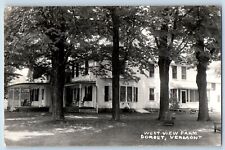 Dorset Vermont VT Postcard RPPC Photo West View Farm c1950's Unposted Vintage picture