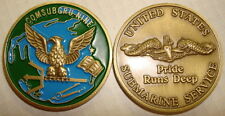 Submarine Group Nine ComSubGru 9 Challenge Coin USN USS SubGru Pride Runs Deep picture