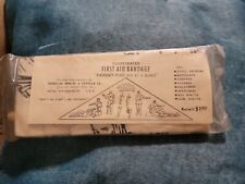 Antique ILLUSTRATED FIRST AID BANDAGE PRINTED BY AMERICAN EMBLEM & TEXTILE CO picture