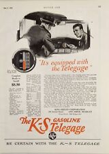 1926 Print Ad K-S Gasoline Telegage for Cars King-Seeley Corp Ann Arbor,MI picture