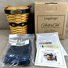 Longaberger 2001 Collector's Club Renewal Basket with Liner and Protector - New picture
