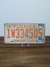 Vintage 1975 Florida License Plate Tag Sunshine State 1w334505 picture