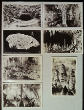 1930's CARLSBAD CAVERNS NEW MEXICO REAL PHOTO POSTCARD LOT 9 POSTCARDS picture