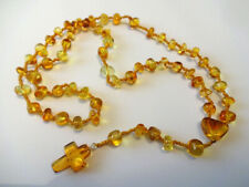 NATURAL BALTIC AMBER CATHOLIC ROSARY picture