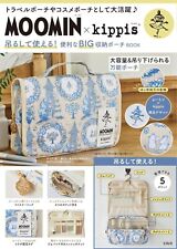 MOOMIN×kippis collaboration Convenient BIG Storage Pouch travel  Book Japan picture
