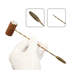 Metal Portable Cigar Needle Handmade Brass Copper Drill Creative Hairpins Leaf picture