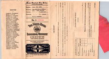 1928 The North River Insurance Company policy Lake Worth in Fort Worth Texas picture