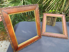 Pair (Two) larger identical old Wood Frames estate vintage distressed restore HA picture