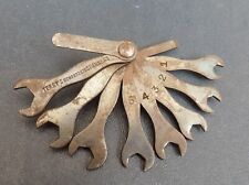 VINTAGE TERRY’S MAGNETO BA SIZES SPANNER SET 673876 CLASSIC MOTORCYCLE TOOLS picture
