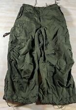 Vintage USGI Army Trousers Shell Arctic M1951 Small Reg Green Pants Talon Zip picture