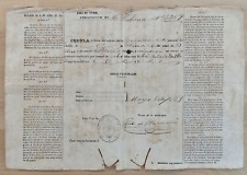 ANTIQUE 1863 CHINA CHINESE SLAVES MATANZAS CONTRACT DOCUMENT SIGNED picture