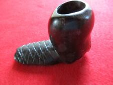 NATIVE AMERICAN CEREMONIAL PIPE BOWL, BEAVER EFFIGY STONE PIPE,    PE-324*07517 picture