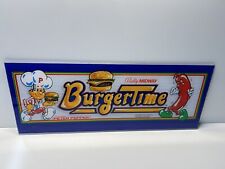 Burgertime Arcade Marquee Original Bally Midway OEM picture