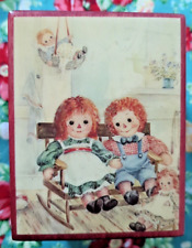 Reuge The American Music Box Company Raggedy Ann & Andy Wood Swiss Music Box USA picture