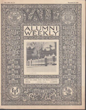 YALE ALUMNI WEEKLY 12/18 1907 No Eastern baseball trip; Buffalo Alumni; sports picture