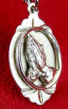 RARE VINTAGE GOD ANSWERS PRAYERS STERLING SILVER FRANCIS ASSISI PILGRIMAGE MEDAL picture