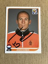 Arjen Robben, Netherlands 🇳🇱 Panini World Cup 2010 hand signed picture