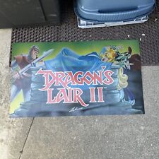 1 Old Giant Dragon's Lair  Sign Marquee Original factory Arcade video Game picture