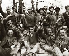 1945 POLISH PRISONERS Upon Liberation from Dachau Photo (217-L) picture