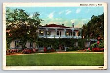 c1942 Natchez Mississippi MS Elmscourt Landscape VINTAGE Postcard picture