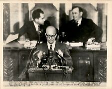 GA154 Wire Photo PRESIDENT DWIGHT EISENHOWER State of the Union Address Speech picture