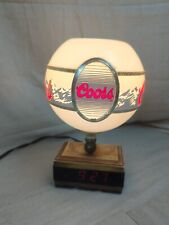 Vintage 1980's Coors Light Digital Clock  Up Globe Lamp Tested Working picture