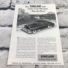 Vtg 1951 Print Ad Sinclair Oil Corporation Beat The Devil advertising Art picture