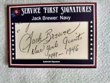 2021 historic autographs 1945 end of the war-signature card of jack brewer:navy picture