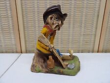 Bill Vernon ShadeTree Creations Hand Crafted Wood Figurine “The Hunter” VTG 9.5” picture