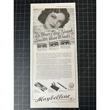 Vintage 1937 Maybelline Cosmetics Print Ad picture