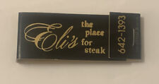 Vintage Eli’s Matchbook Restaurant Matches Ad Souvenir Unstruck Steak Chicago picture