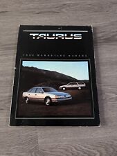 1986 Ford Taurus Marketing Manual picture